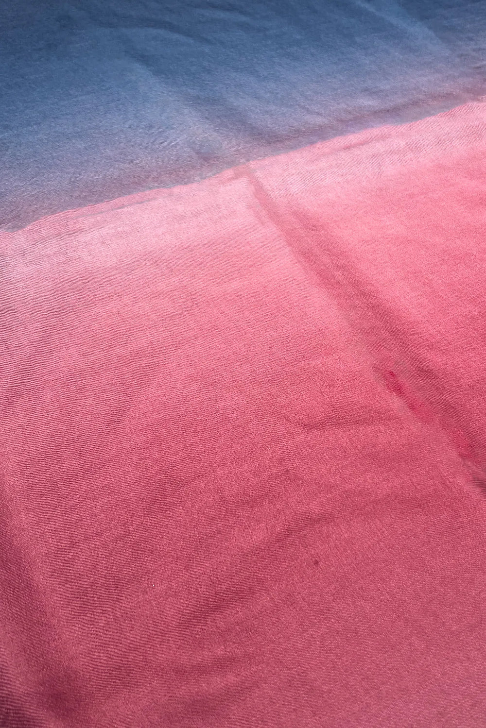 Dual Drift: Pink & Slate Grey Pashmina Stole