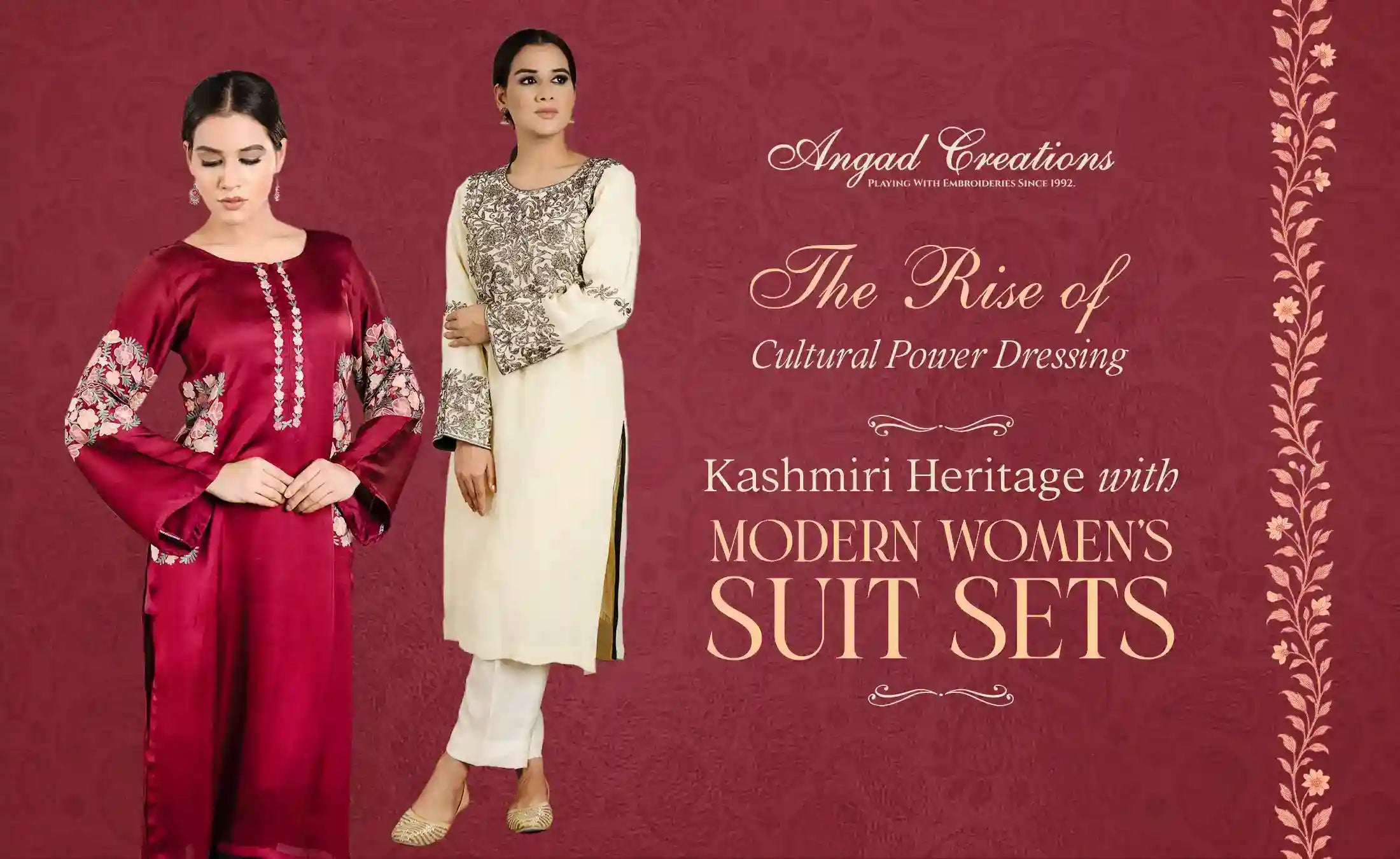 The Rise of Cultural Power Dressing: Merging Kashmiri Heritage with Modern Women’s Suit Sets