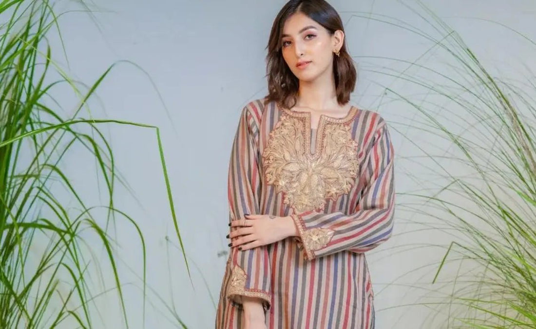 kashmiri dress in winter Kashmiri Traditional Winter Dress Kashmiri Woolen Dress Material Buy THE JAZZBAAT Women's Kashmiri
