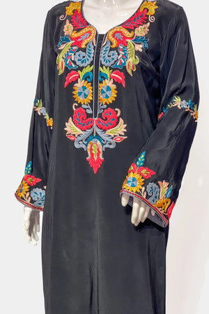 Crepe Kurta with Aari Embroidery