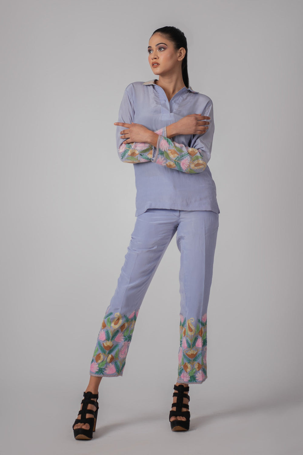 Women’s Embroidered Floral Pants