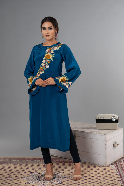 New Indian Crepe Kurti