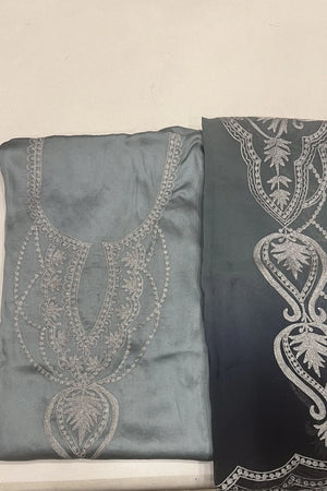 Farah — Cotton Satin Zari Suit Set