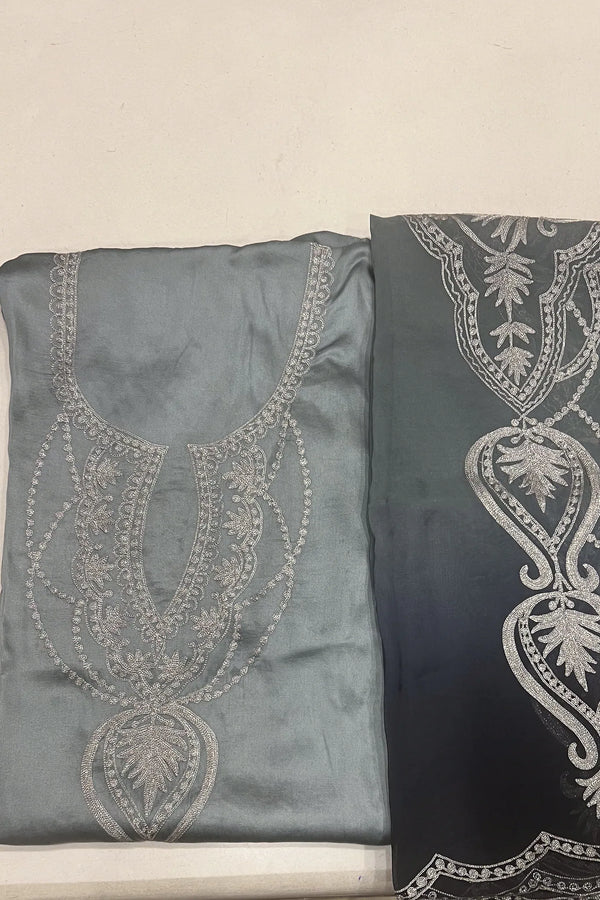 Farah — Cotton Satin Zari Suit Set