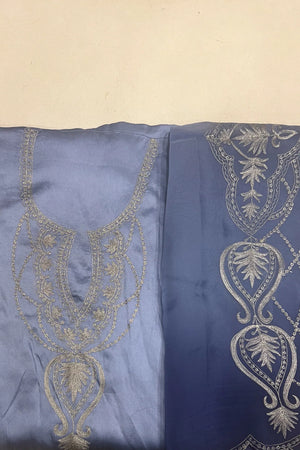 Farah — Cotton Satin Zari Suit Set