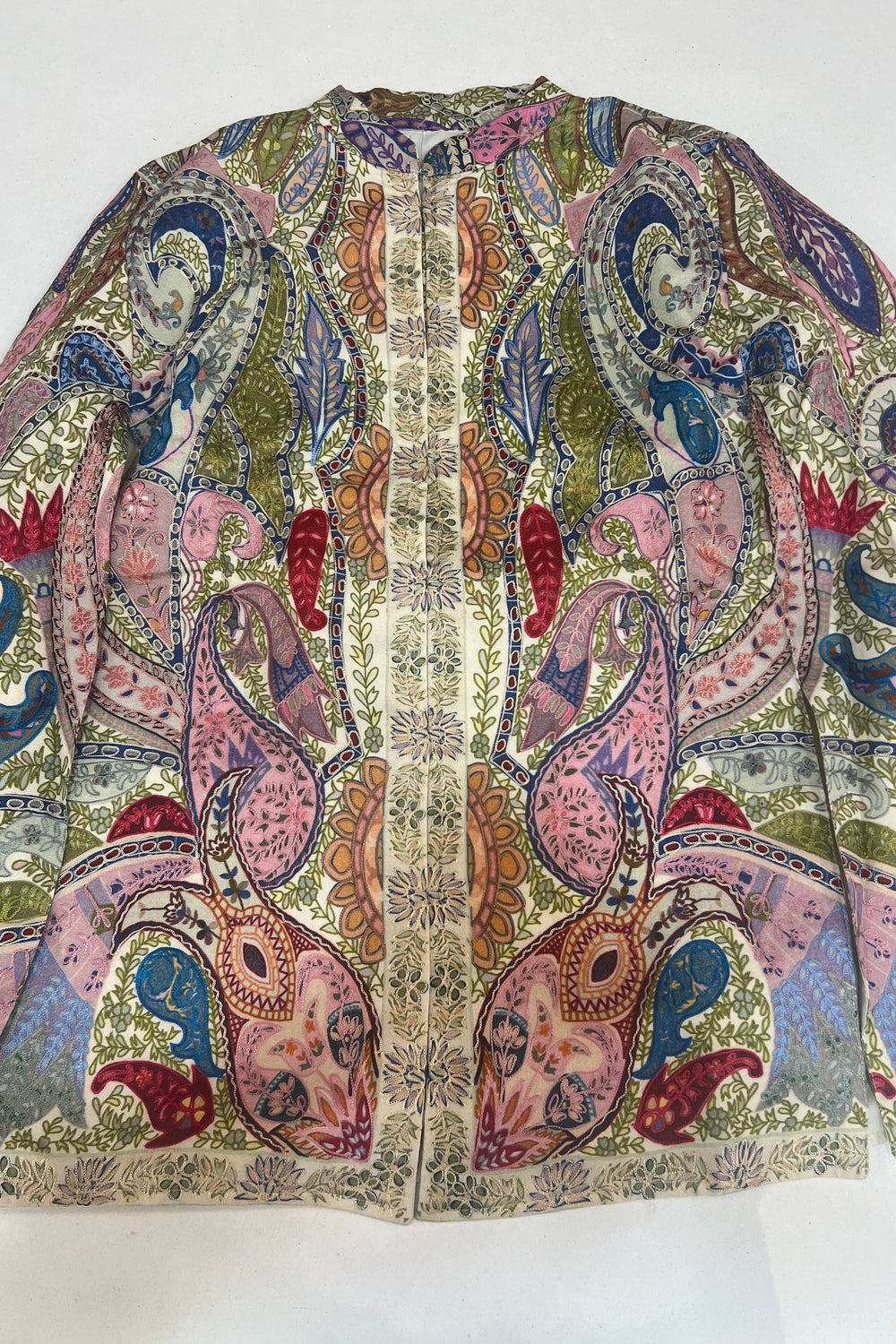 Front Open Kalamkari Jamawar Jacket