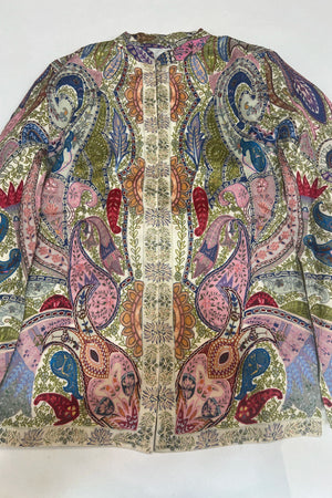 Front Open Kalamkari Jamawar Jacket