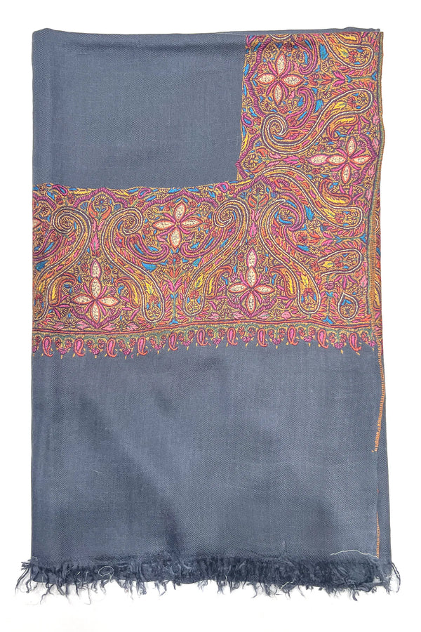 Pure Pashmina Kalamdor Hand Embroidery Shawl
