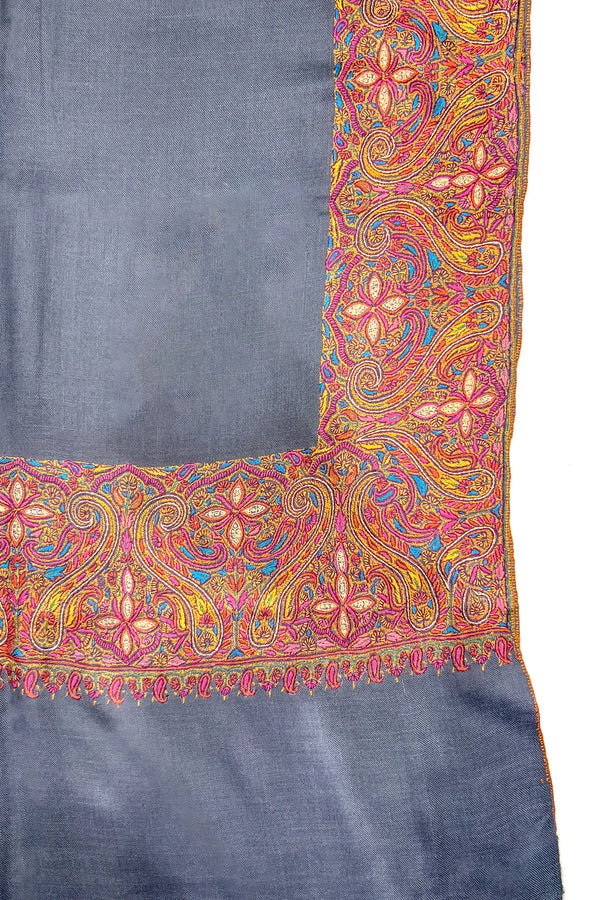 Pure Pashmina Kalamdor Hand Embroidery Shawl
