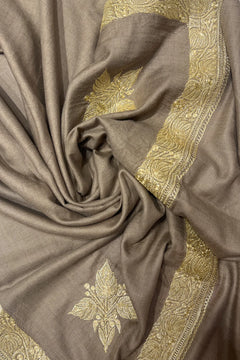 Natural Pure Pashmina Hand Tilla Shawl