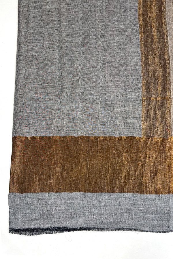 Pure Wool Zari Border Stole