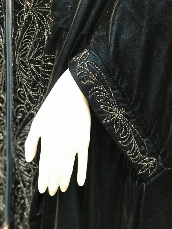 Velvet Cape Shawl With Hand Kardana Work
