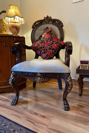 Crimson Noir Cushion Cover