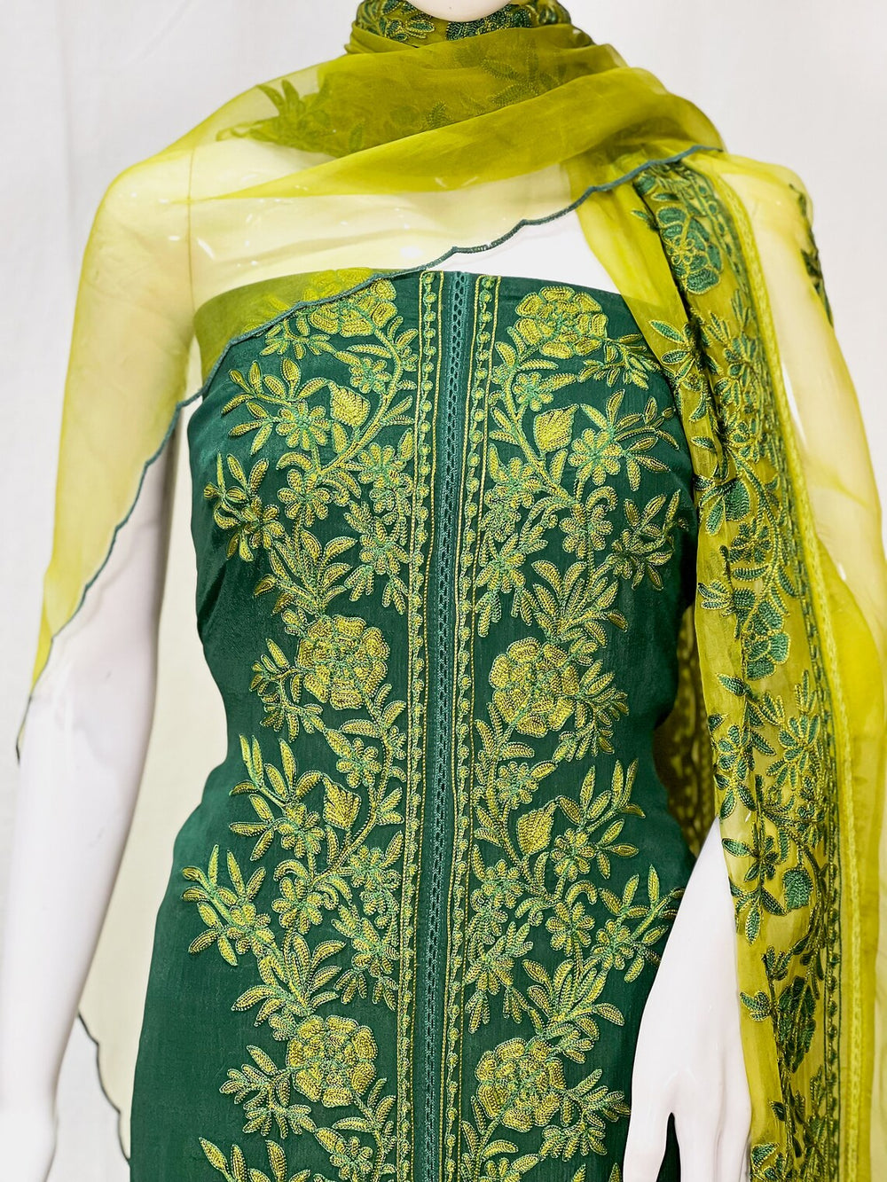 Salwar Suit with Kashmiri Aari Embroidery