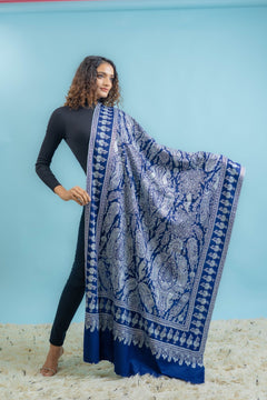 Vaarni — Sozni Tilla Jaal Hand Embroidered Pashmina Shawl