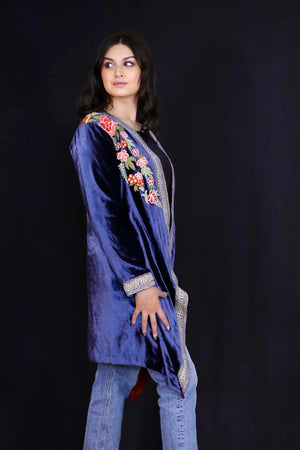 Long Shrug with Contrast Lining